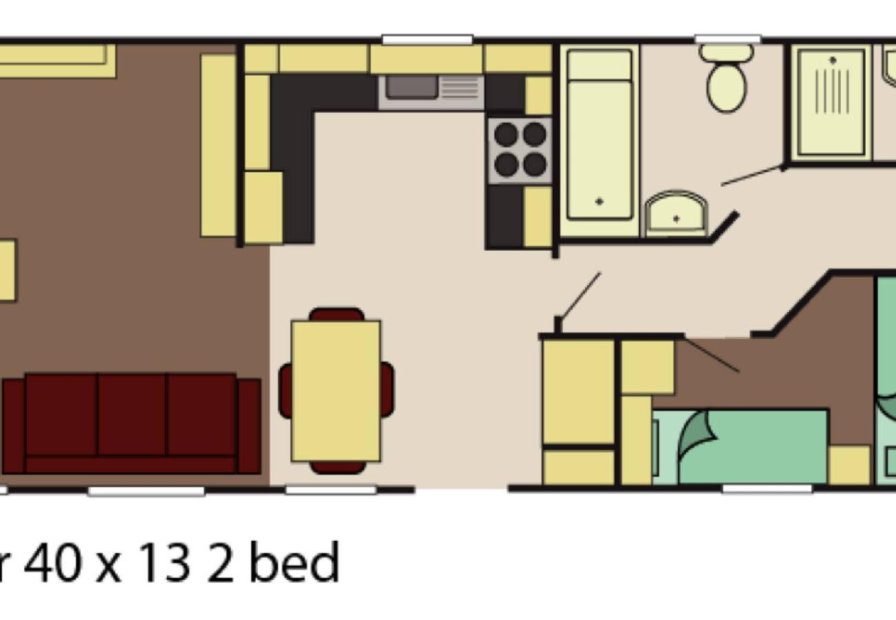 Mobile home in Winchelsea Beach - Grogu's Rest - 2 bedrooms with decking sleeps 6 